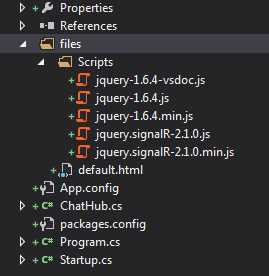 Project folder structure