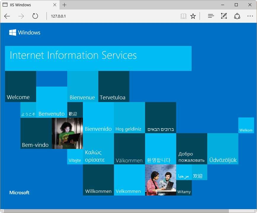 Internet Information Services Home Page