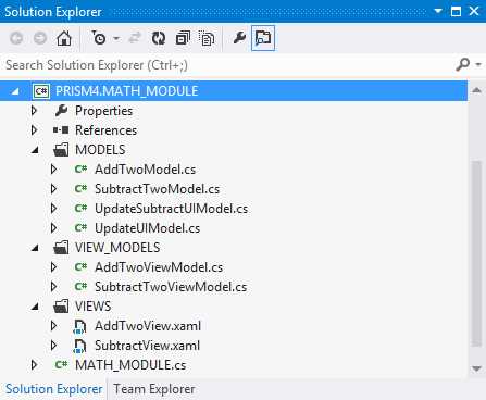 The Math Module Project Folder Layout
