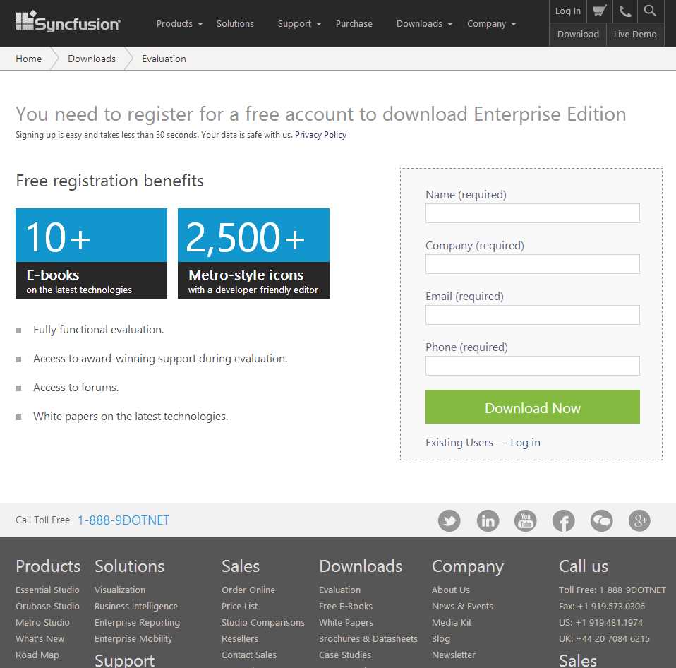 The Syncfusion Download Site