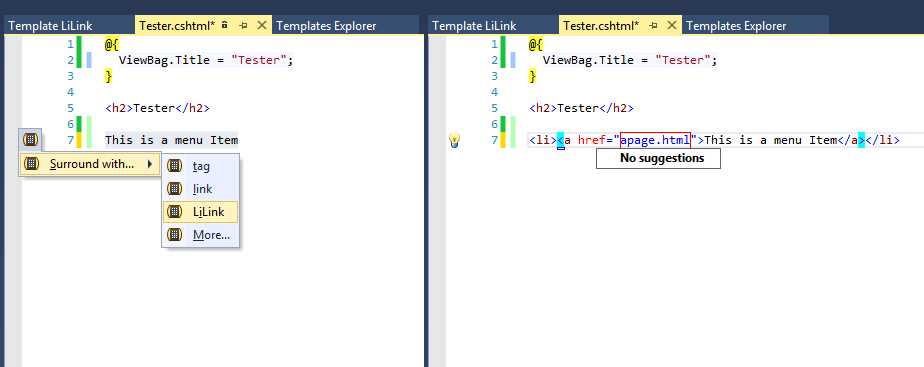 Our new Surround template in action