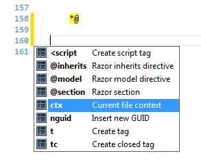 R# insert live template menu