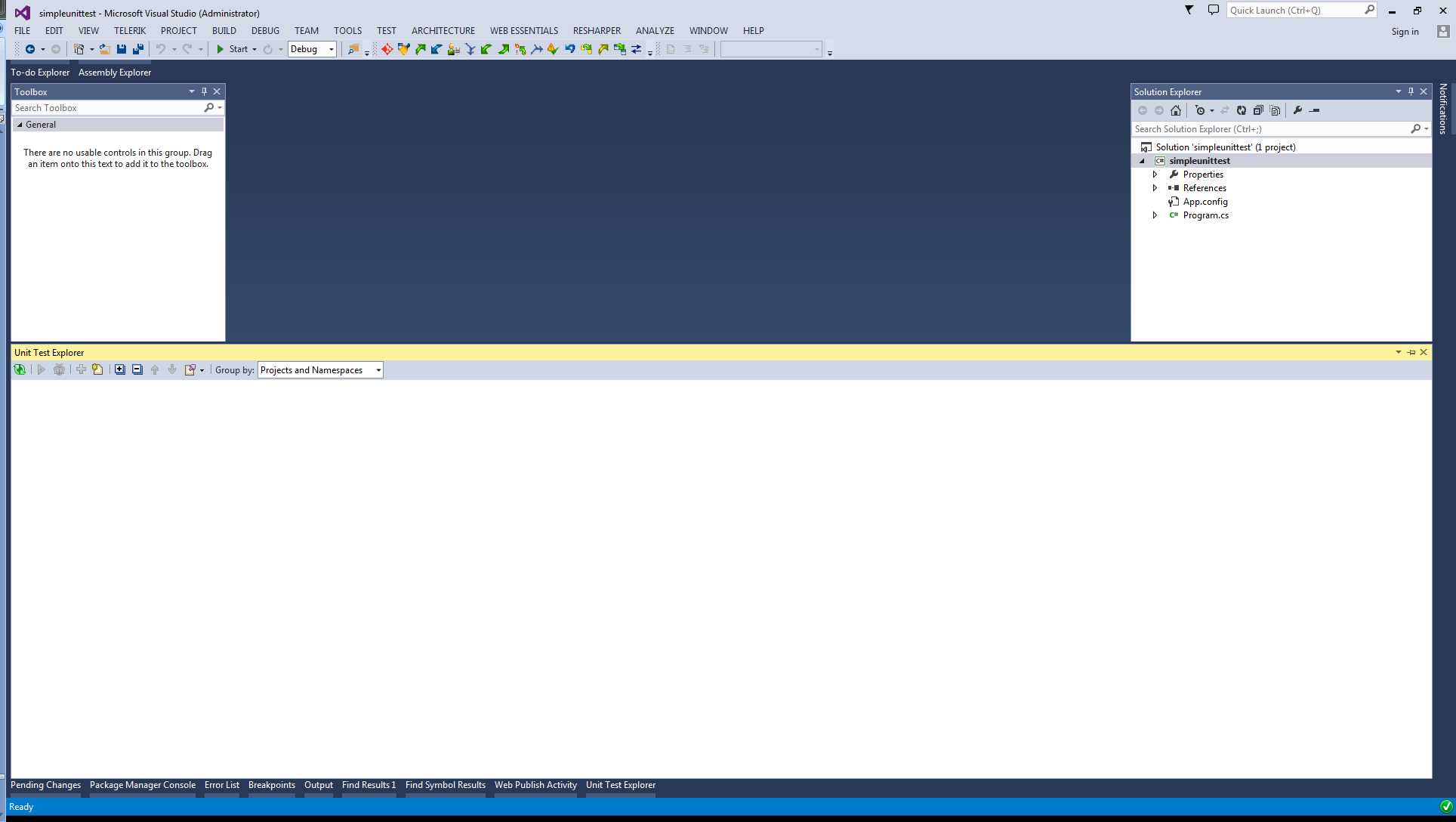 R# Unit Test Explorer
