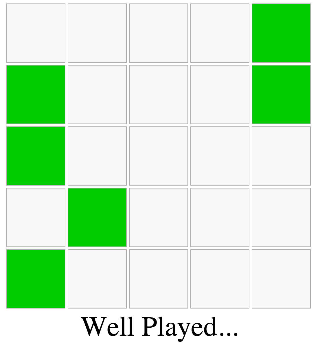 Game “Wwon” State