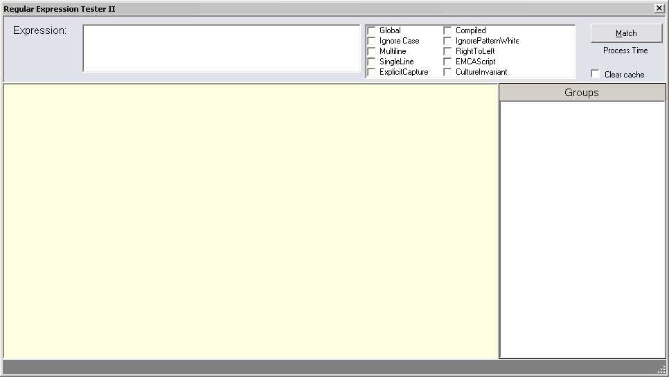 Regular Expressions Tester