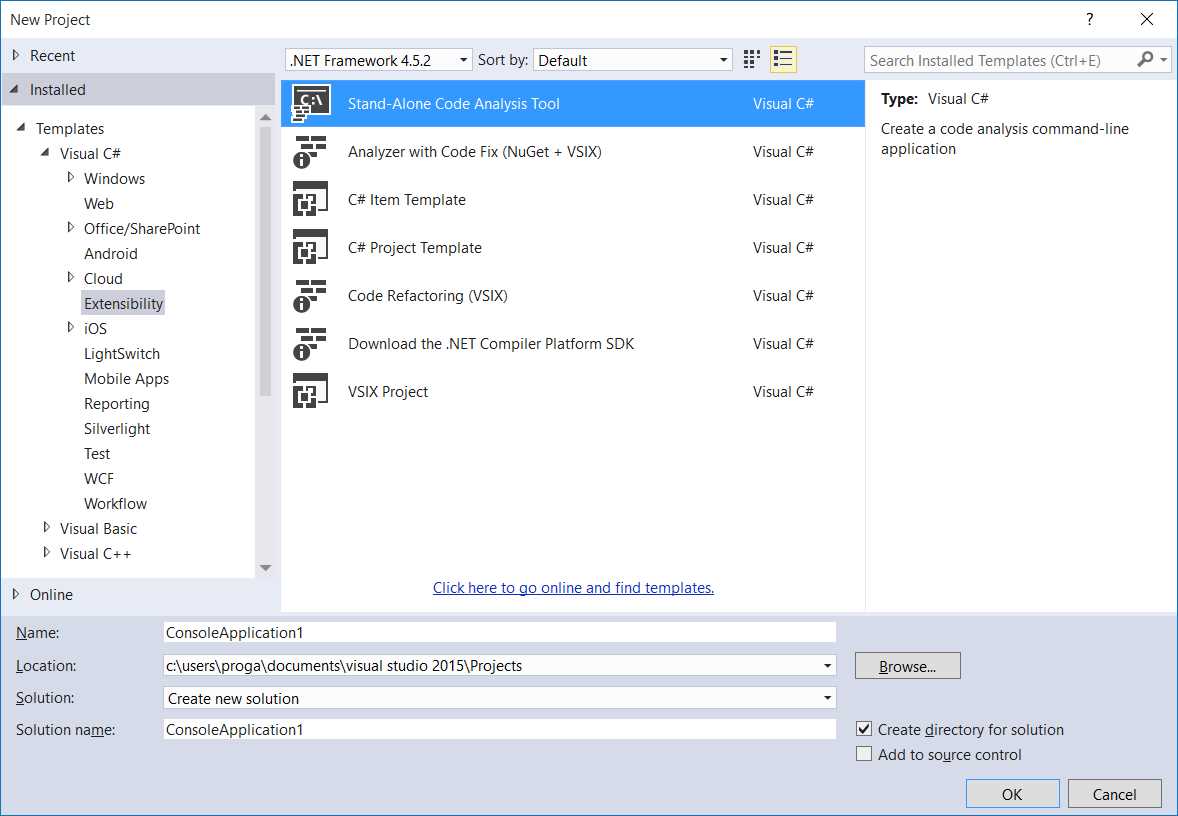 Creating a stand-alone code analysis application