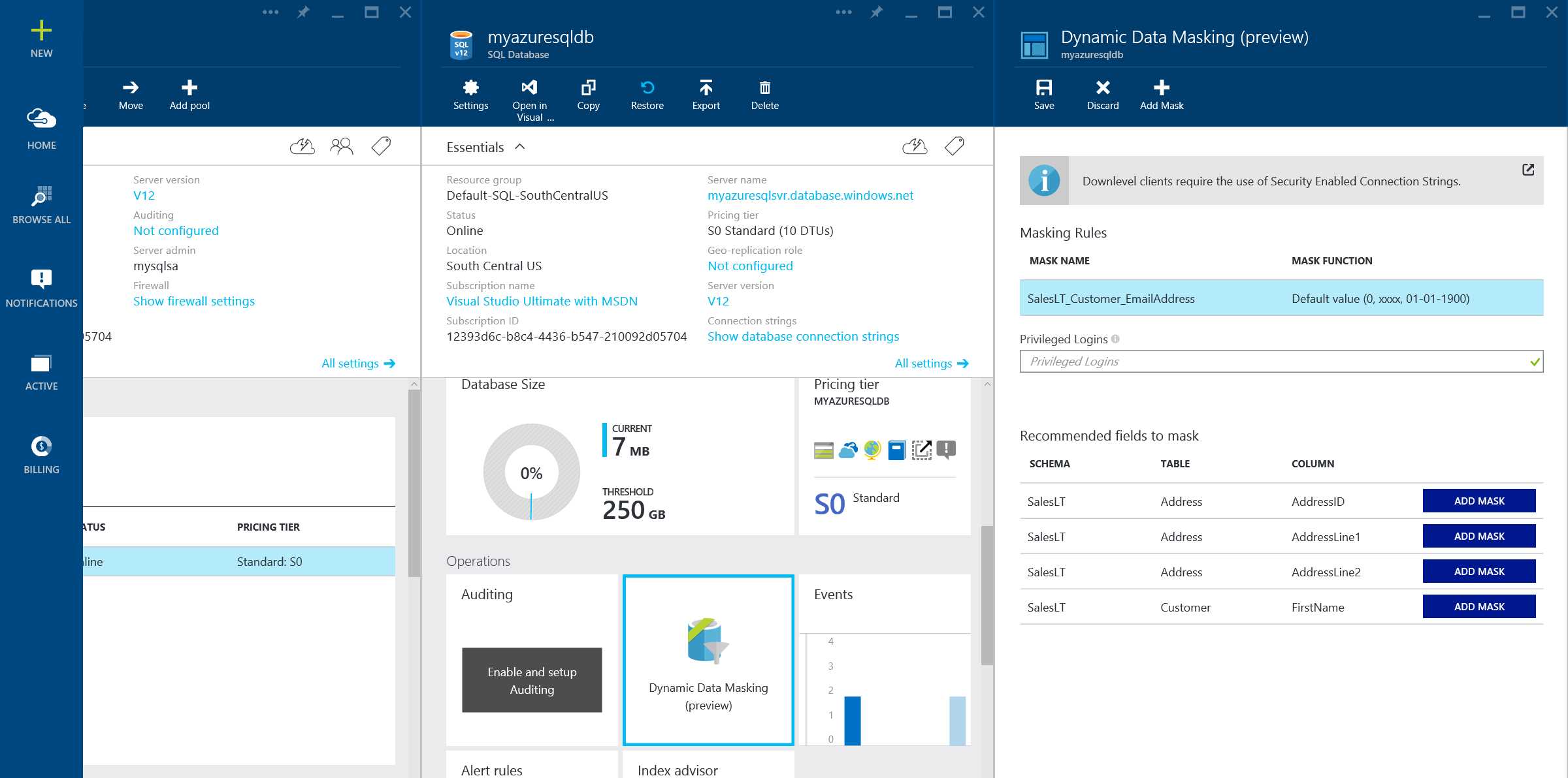 Configuring Dynamic Data Masking
