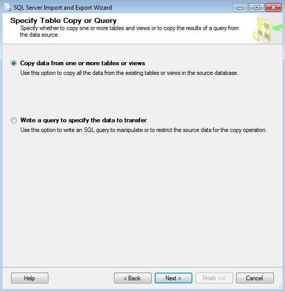 Choosing how to retrieve data from the source