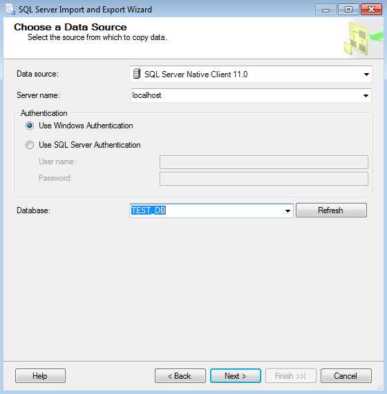 Configuring the Source