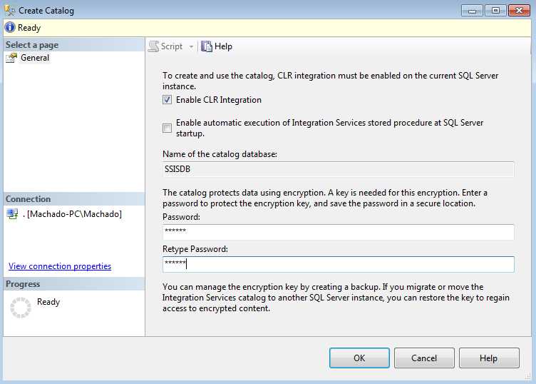 Creating a new catalog