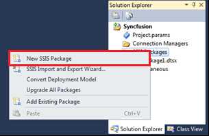 New SSIS Package