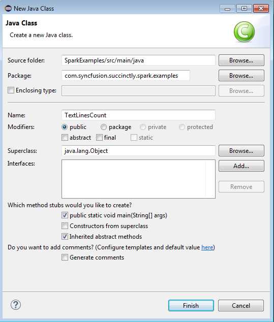 Enter Class Name into New Java Class Dialog, check Create Public Static Void Main.