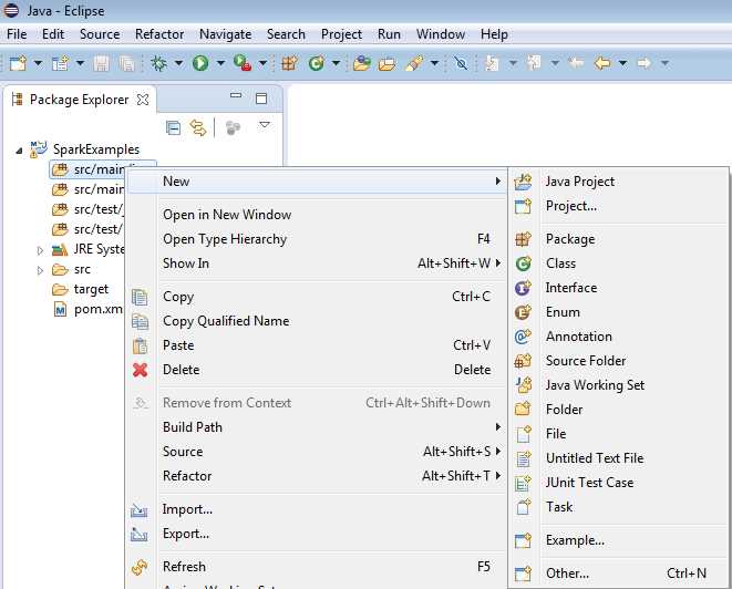 In src/main/java Create New Package.