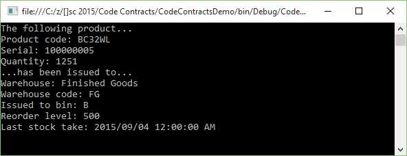 Code Contract Postcondition Result
