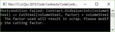 Contract.OldValue<> Fails
