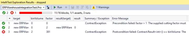 IntelliTest Results after Valid Integer Change