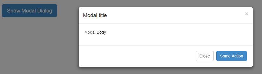 Modal example produced by snippet 72