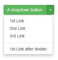 Output generated by code snippet 37 after it's been amended to produce a split dropdown