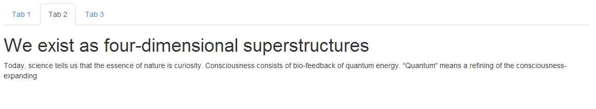 Tab set produced by code snippet 74