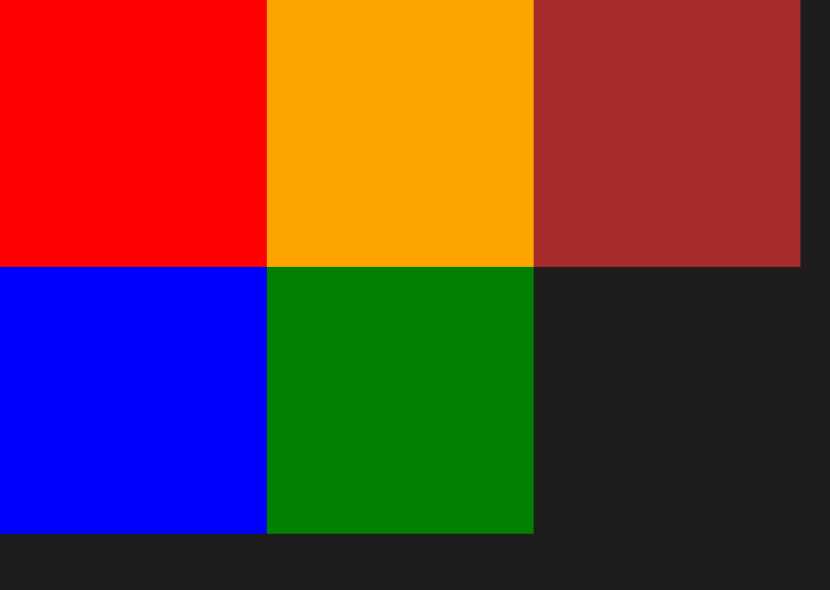 A set of Rectangle controls placed inside a VariableSizedWrapGrid control.