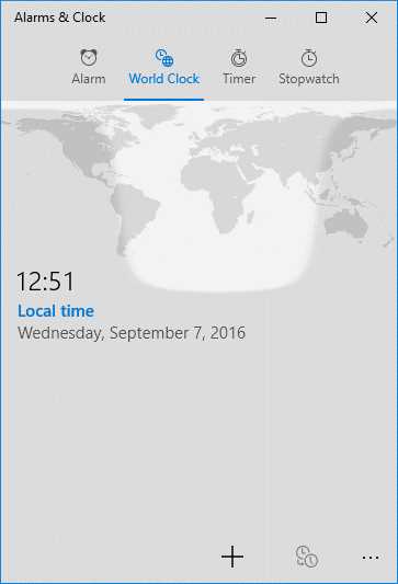 The Alarms & Clock app uses a customized Pivot to create a tabs effect.