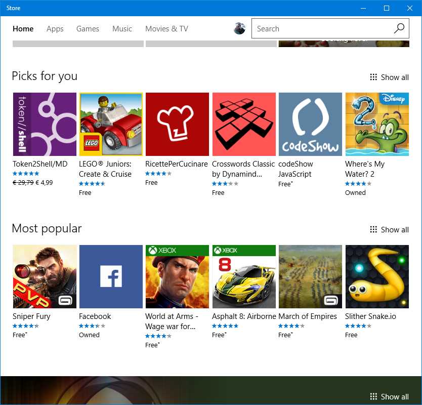 The Hub control configured to use a vertical orientation.