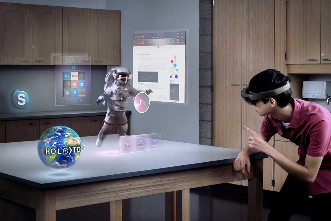 The mixed reality experience made possible by HoloLens.