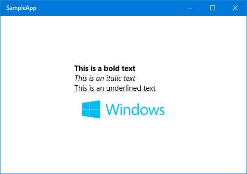 The RichTextBlock control.