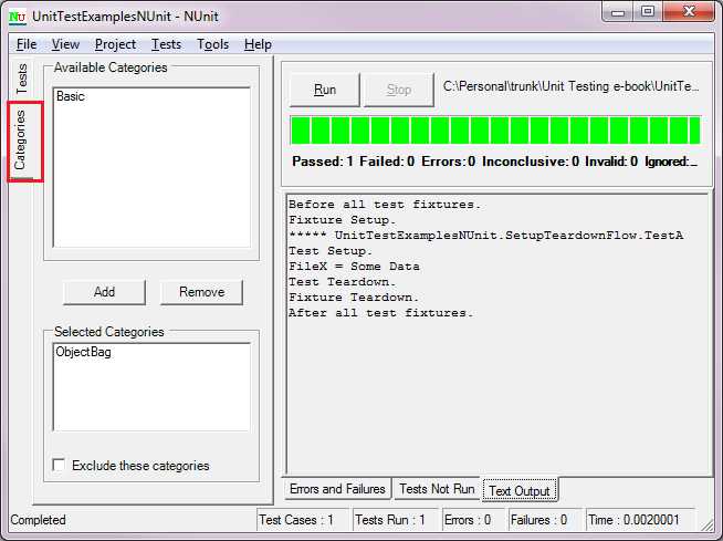 C:\Personal\trunk\Unit Testing e-book\screenshots\nunitCategories.png