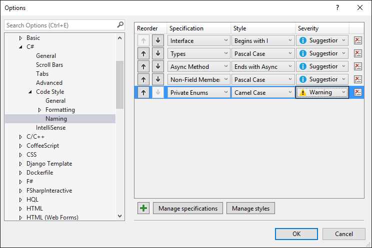 Assigning a Custom Style to a Custom Specification