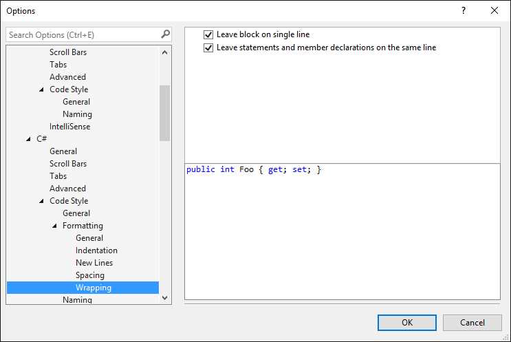 Code Blocks Should Be on a Single Line