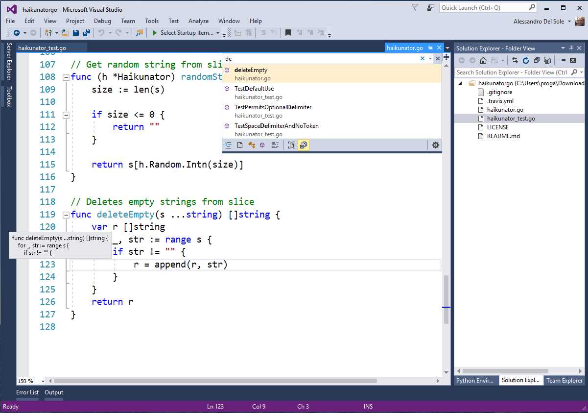 Code Navigation Features in Visual Studio’s Core Editor