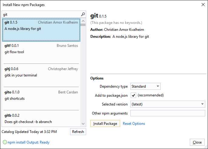 Managing npm Packages