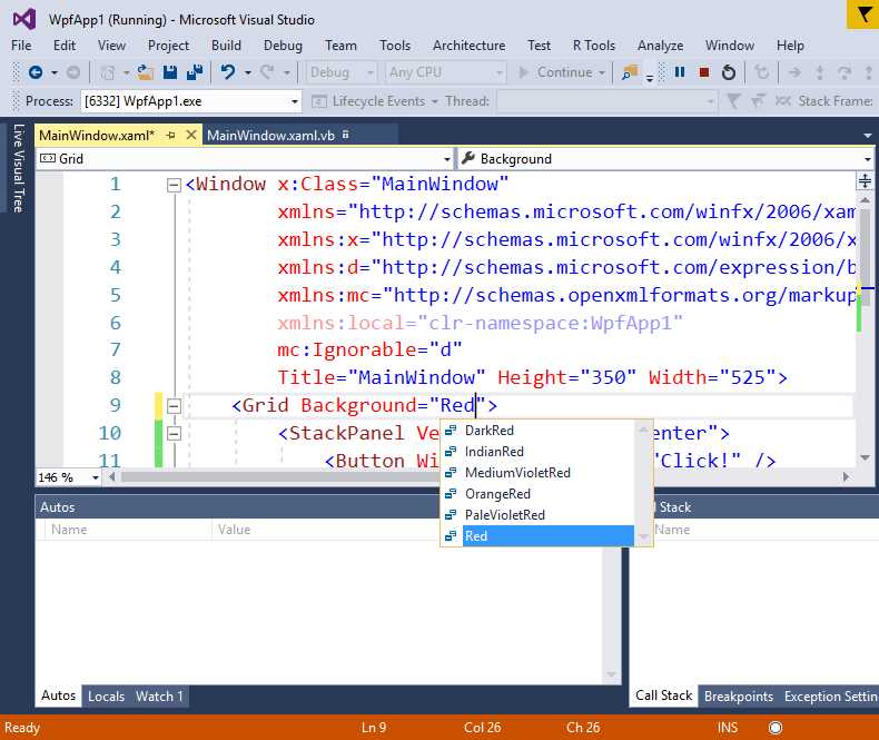 Modifying XAML at Runtime with Edit and Continue