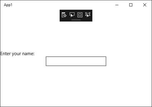 The XAML Diagnostics Toolbar