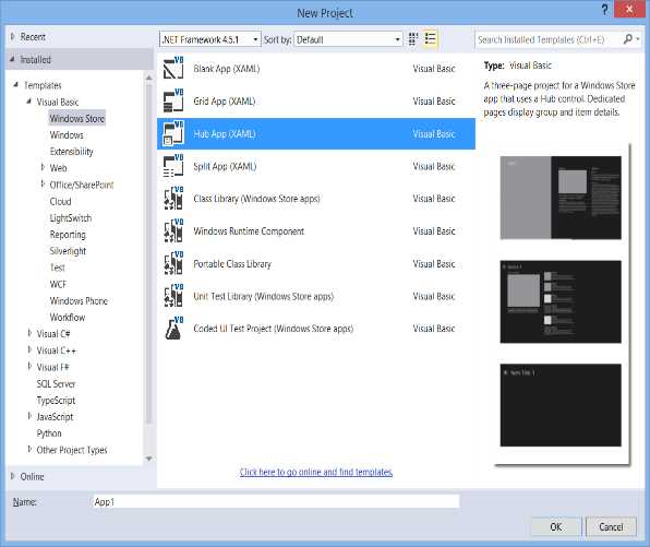 The New Hub App Project Template