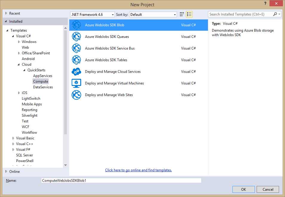 Azure WebJobs Quick Starts from the SDK.