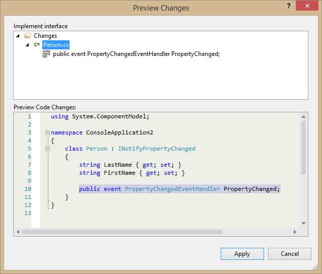 Previewing changes before making edits.