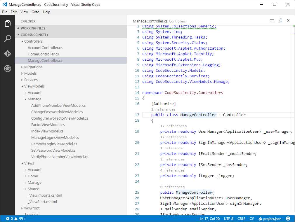 Opening a DNX Project with Visual Studio Code