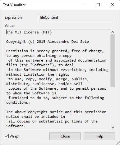 Text Visualizer Allows Viewing Plain Text