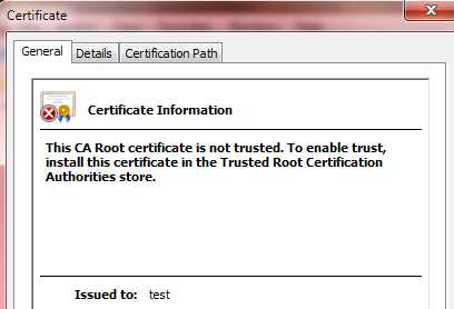 Certificate Information