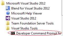 Developer Command Prompt