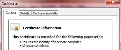 Verify Certficate is Trusted