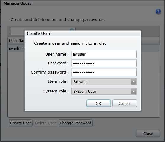 User role assignments