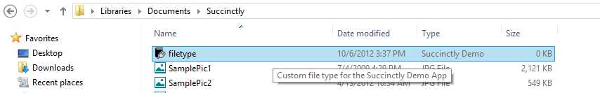 Display in Windows Explorer of an Associated File
