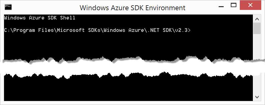 Windows Azure command prompt