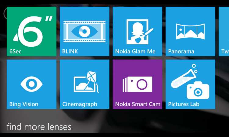 Lenses View in the Camera App