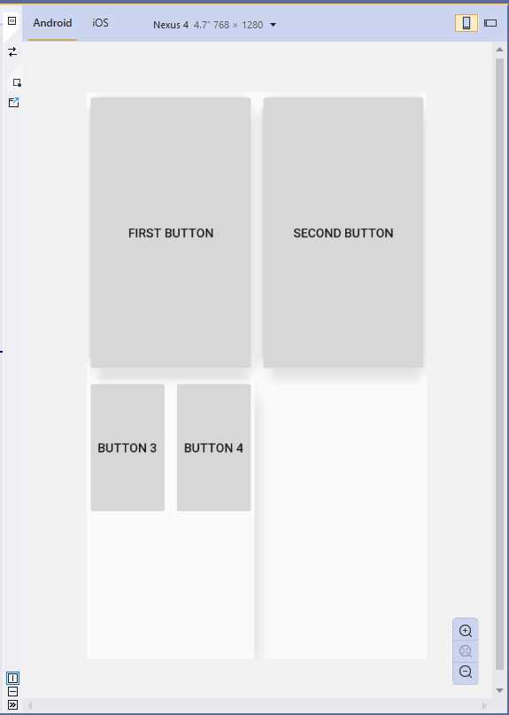 Arranging visual elements with the Grid