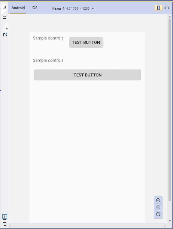 Arranging visual elements with the StackLayout