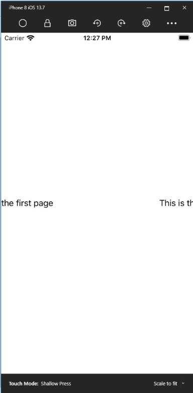 Swiping contents with the CarouselPage